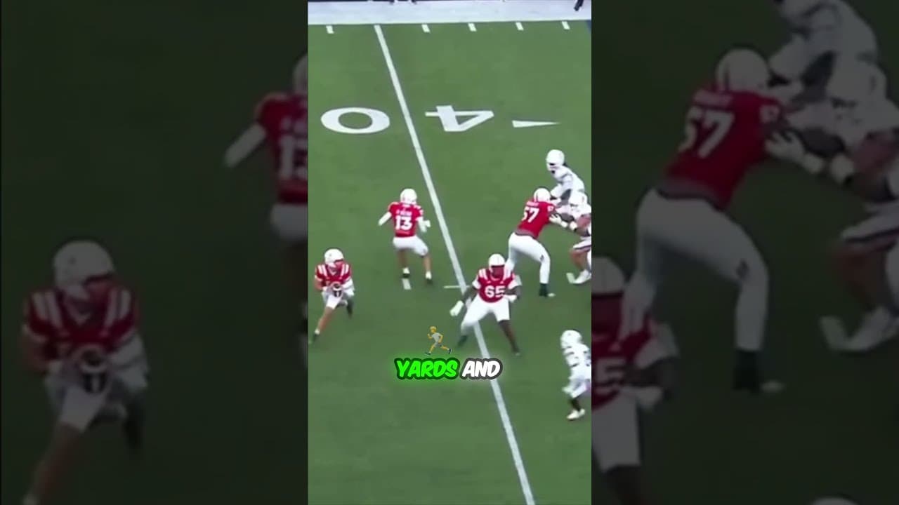 Is "Touchdown Tony" Ready for the Big Ten? #huskers #nebraskafootball #football #nebraska