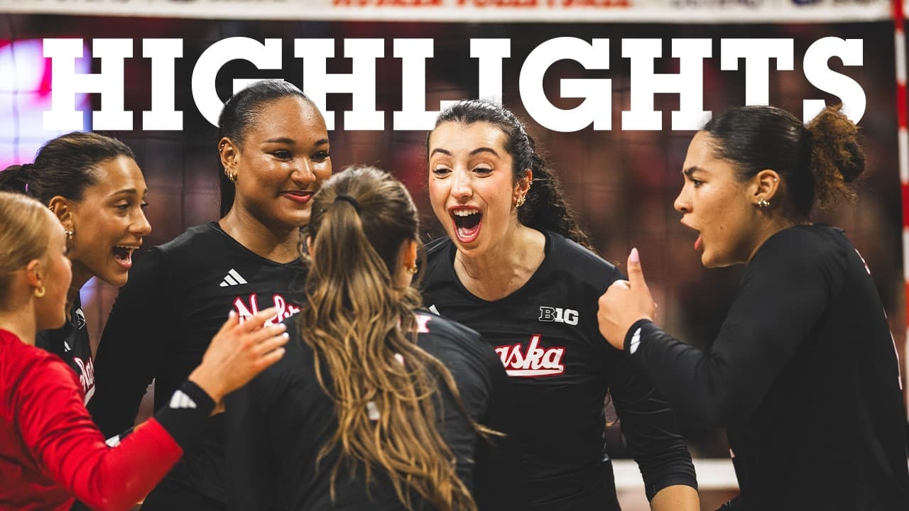 Nebraska SWEEPS No. 7 Wisconsin in front of ELECTRIC crowd at home | Nebraska Volleyball Highlights