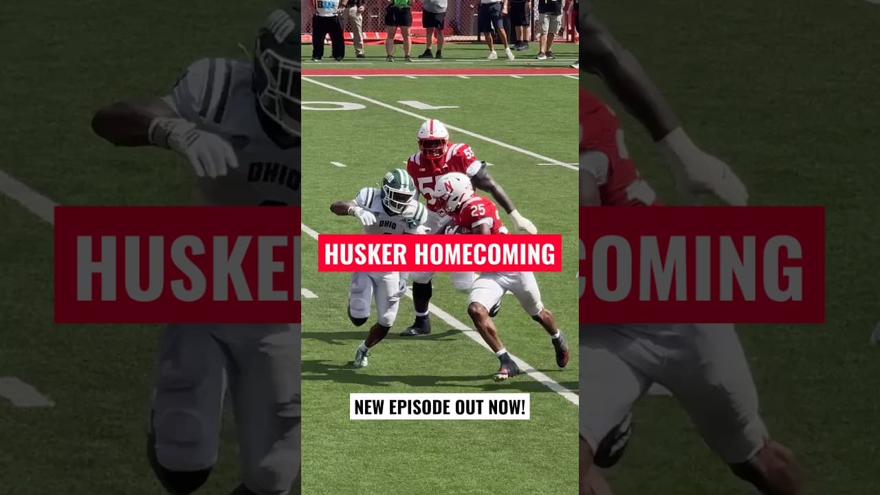Husker Homecoming. Big win over Ohio. Joey’s first Nebraska game. NEW EPISODE OUT NOW. #gbr