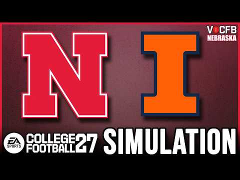 Nebraska Week 10 Simulation vs Illinois (College Football 27)