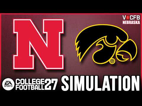 Nebraska Week 13 Simulation vs Iowa (College Football 27)